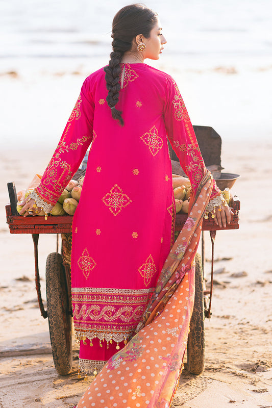 Zinnia Zarposh Jahanara – Luxury Embroidered Unstitched 3 Piece Festive Lawn & Organza Suit with Bamber Dupatta
