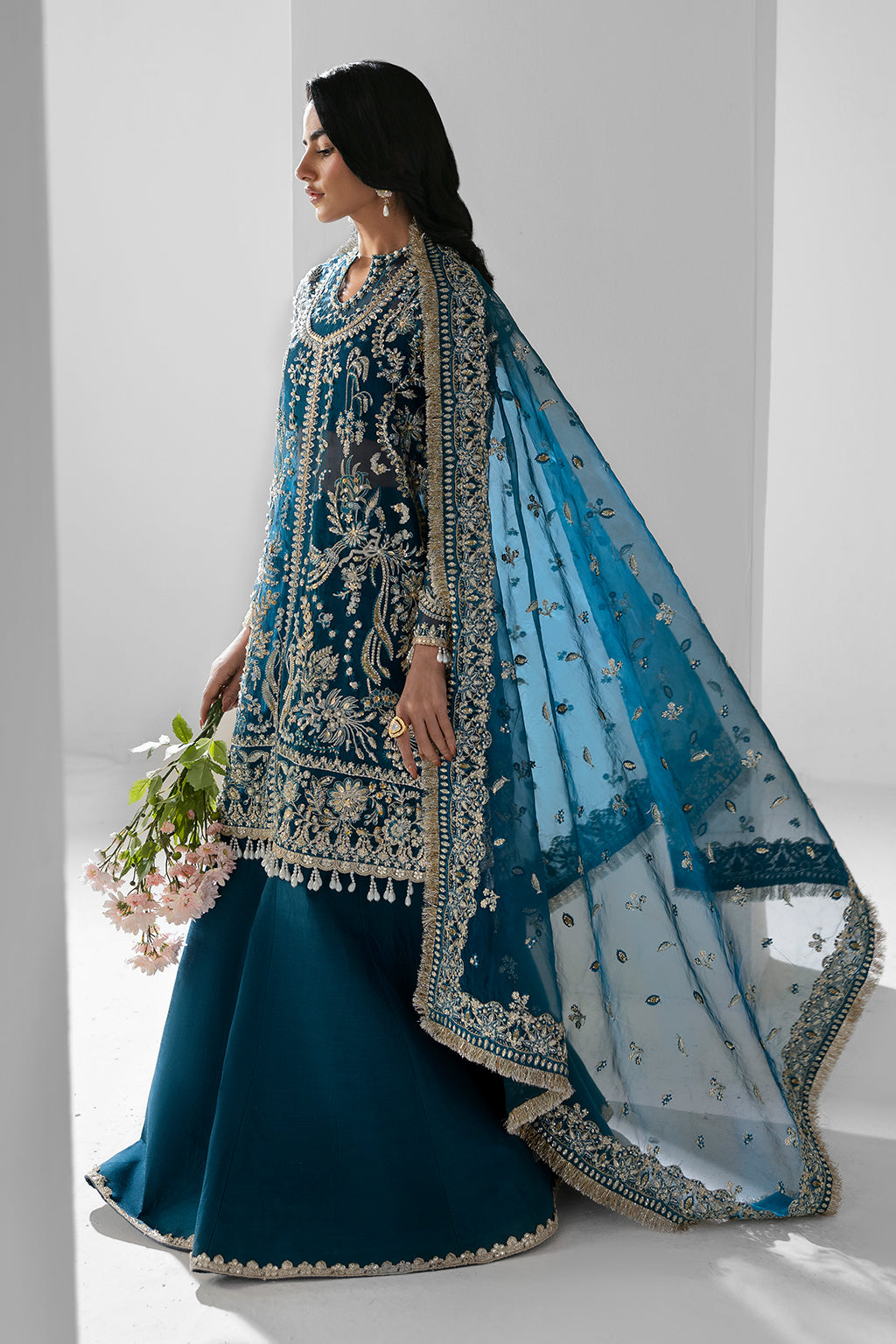 Twilight Zarposh Jahanara – Embroidered Organza Unstitched 3 Piece Festive Suit