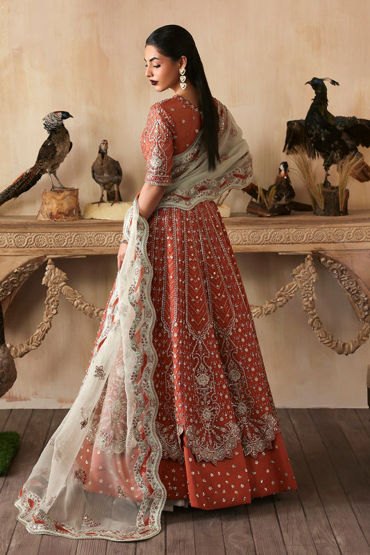 Mahgul Zarposh Jahanara Hand-Embellished Embroidered Unstitched 3 Piece Festive Raw Silk Suit with Organza Dupatta