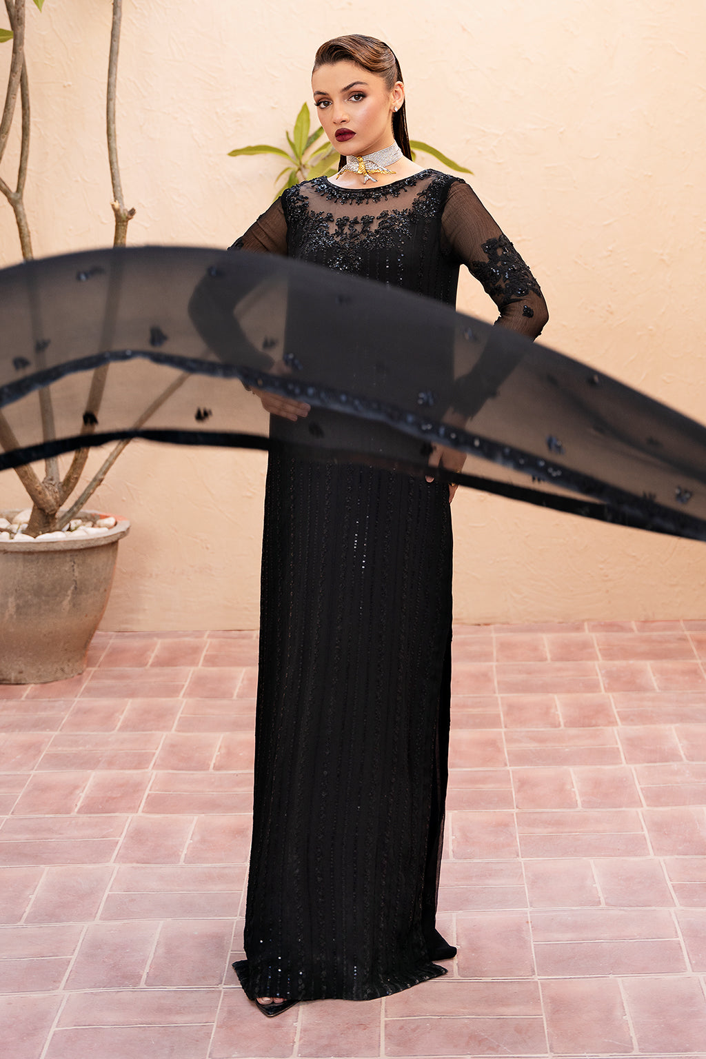 Zade Zarposh Jahanara Embroidered Unstitched 3 Piece Festive Suit