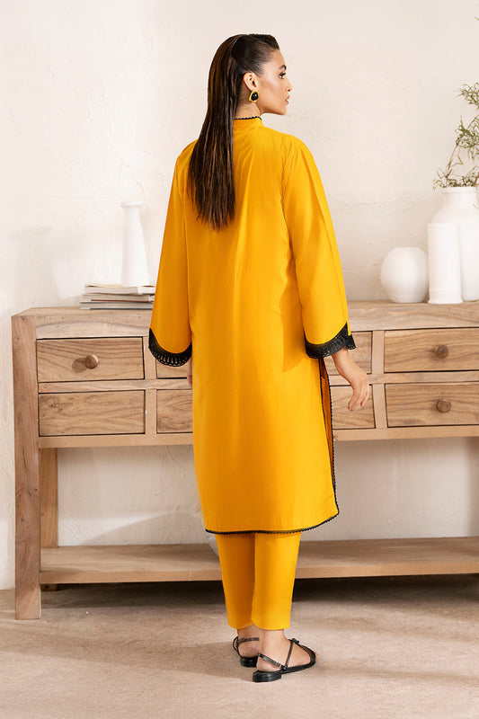 Amber Zarposh Jahanara Embroidered Stitched 2 Piece Festive Suit – Cotton Shirt & Trouser