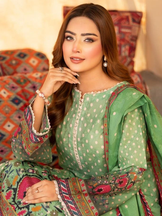Safa iman printed lawn 3pc