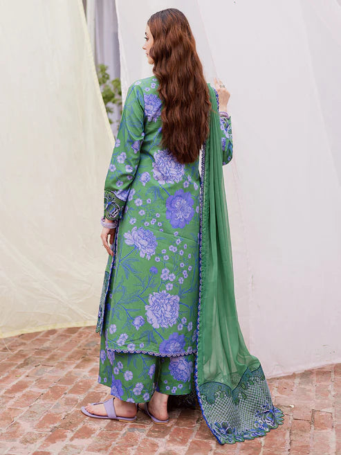 Mahnur Gulzar Luxury Embroidered Viscose 3pc