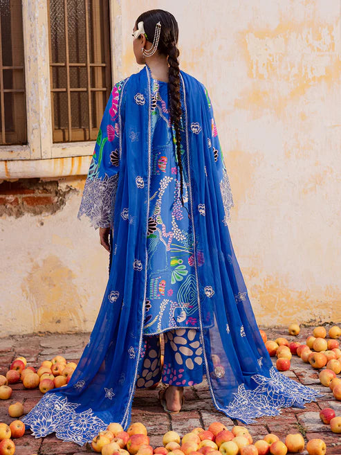 Mahnur Gulzar Luxury Embroidered Viscose 3pc