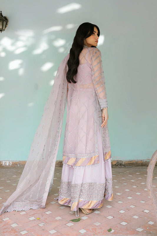 SALVIA Zarposh Jahanara – Luxury Embroidered Unstitched 3 Piece Festive Net & Velvet Suit with Hand Work