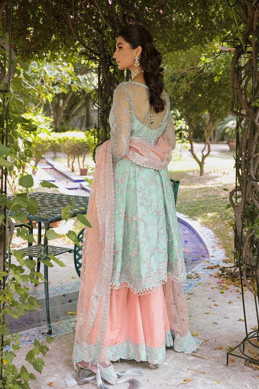 VIOLA Zarposh Jahanara – Luxury Embroidered Unstitched 3 Piece Festive Net & Velvet Suit with Hand Work