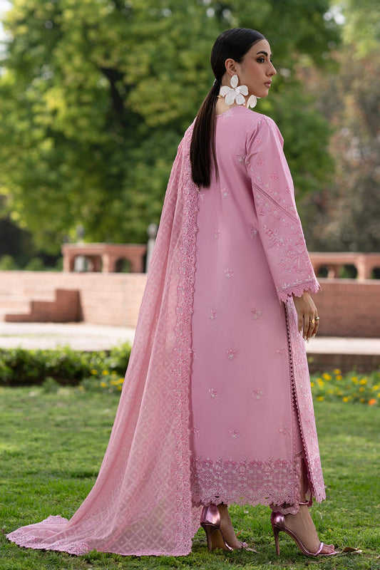 Roselle Zarposh Jahanara Embroidered Unstitched 3 Piece Festive Lawn Suit with Chiffon Dupatta