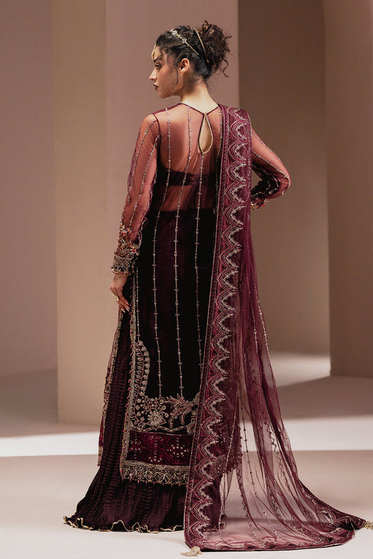 Nisa Zarposh Jahanara Embroidered Unstitched 3 Piece Festive Suit