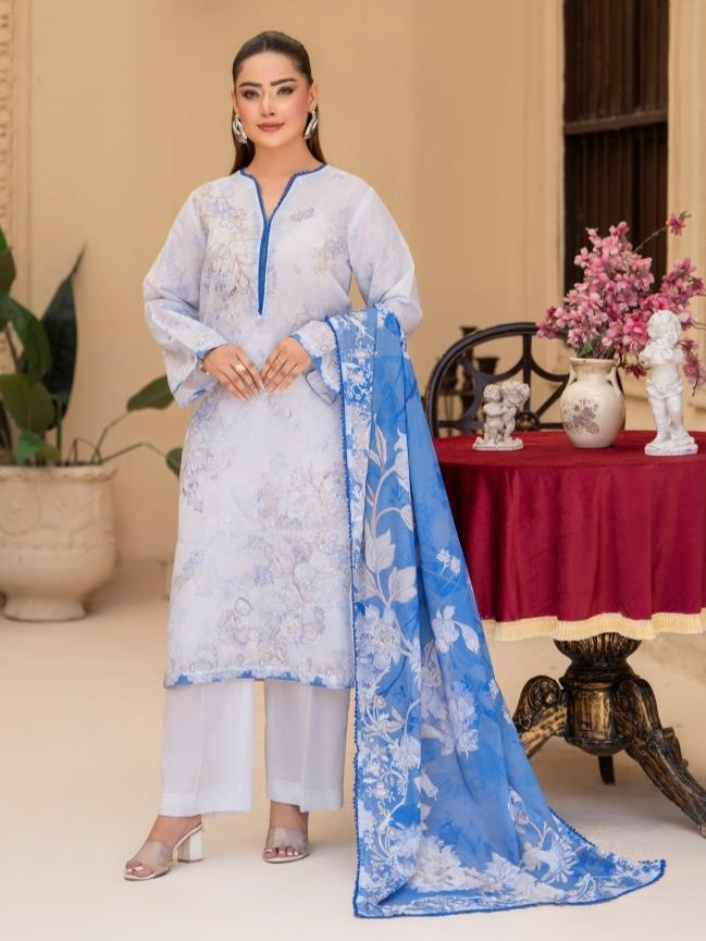 Safa iman printed lawn 3pc