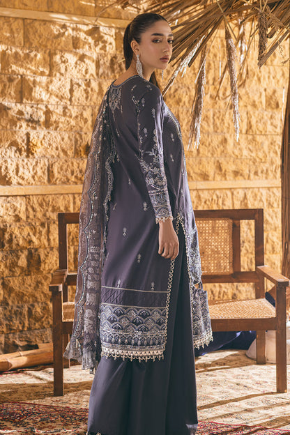 Kiral Zarposh Jahanara – Luxury Embroidered Unstitched 3 Piece Festive Lawn & Organza Suit with Dupatta