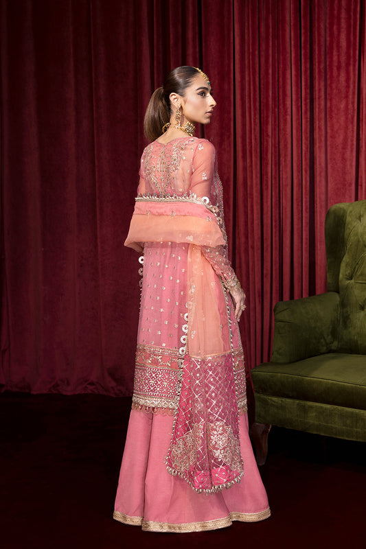 DASTAN Zarposh Jahanara Embroidered Unstitched 3 Piece Festive Suit – Zari Organza & Adda Work
