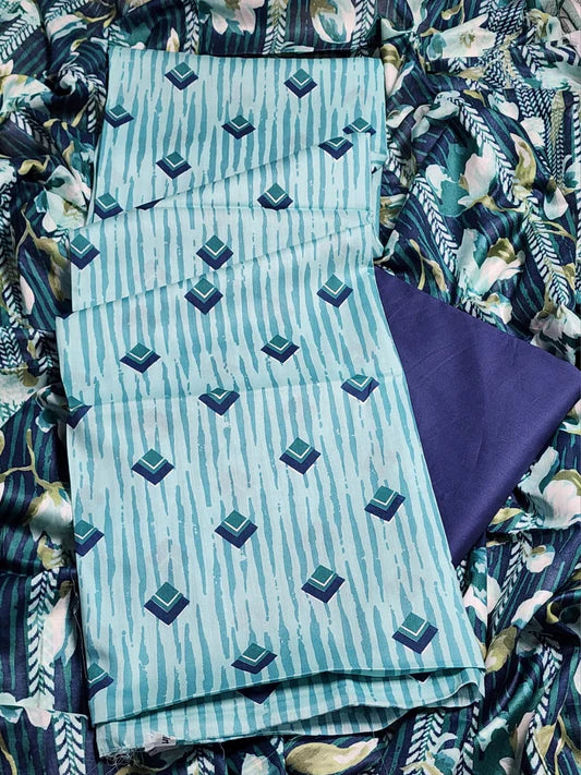 Sapphire Unstitched Printed Lawn 3pc