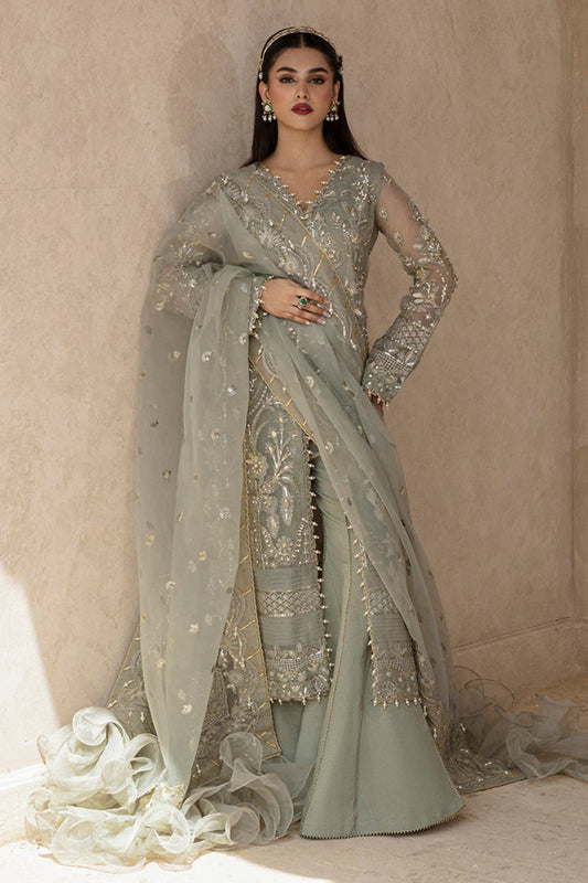MUSHK Zarposh Jahanara Embroidered Unstitched 3 Piece Festive Suit