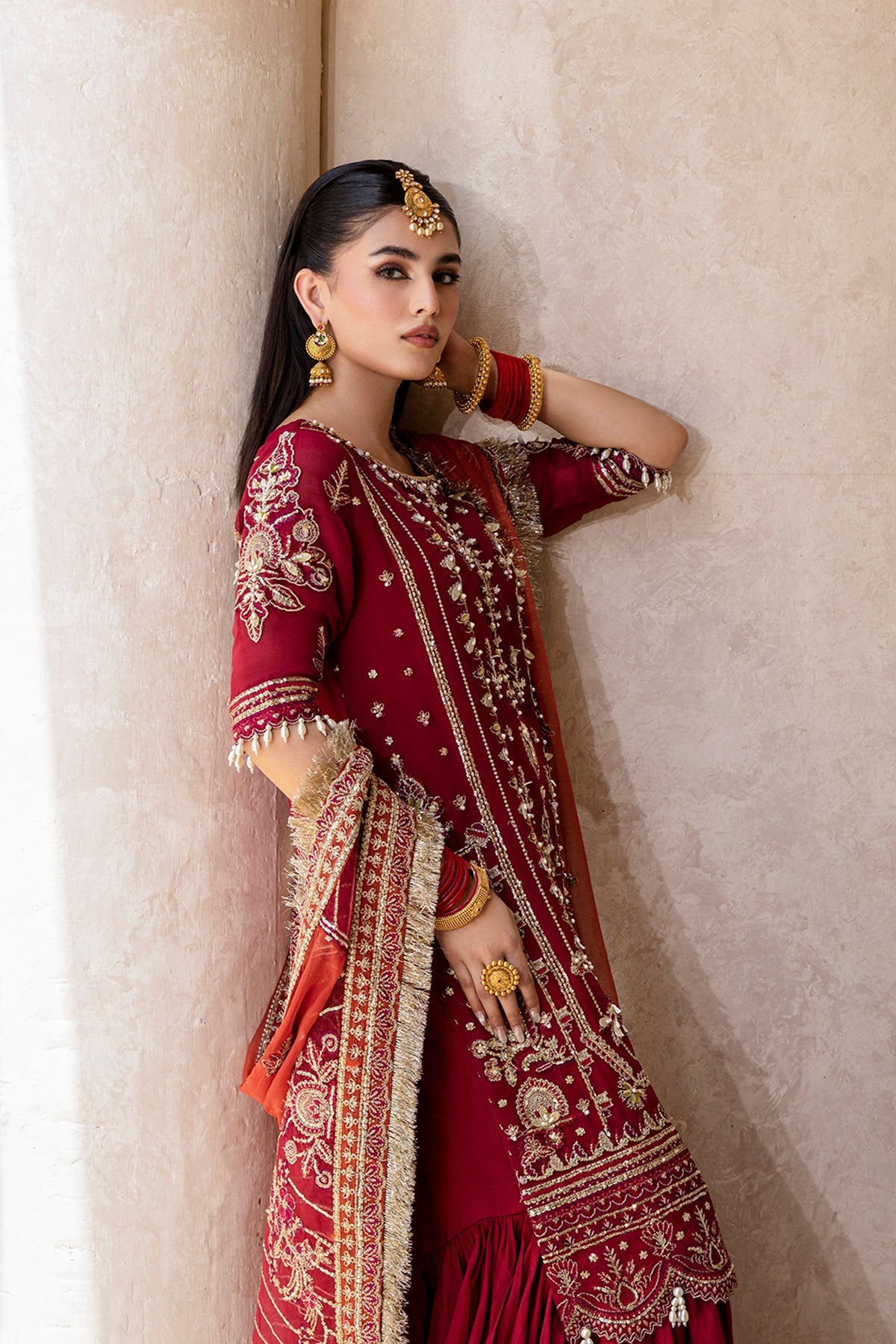 ROSHAN Zarposh Jahanara Embroidered Unstitched 3 Piece Festive Suit