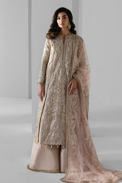 Ember Zarposh Jahanara – Embroidered Zari Organza Unstitched 3 Piece Festive Suit with Net Dupatta & Raw Silk Trouser