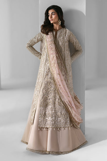 Ember Zarposh Jahanara – Embroidered Zari Organza Unstitched 3 Piece Festive Suit with Net Dupatta & Raw Silk Trouser