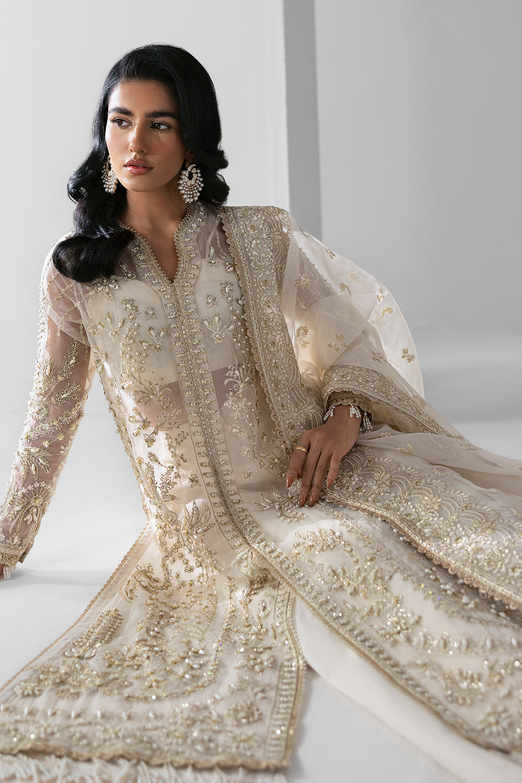 Eclipse Zarposh Jahanara – Embroidered Organza Unstitched 3 Piece Festive Suit