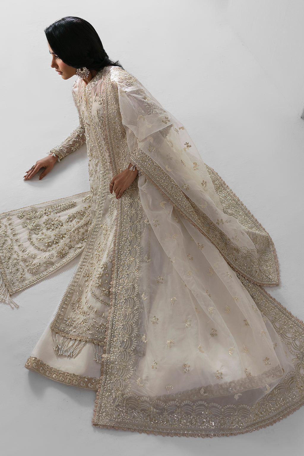 Eclipse Zarposh Jahanara – Embroidered Organza Unstitched 3 Piece Festive Suit