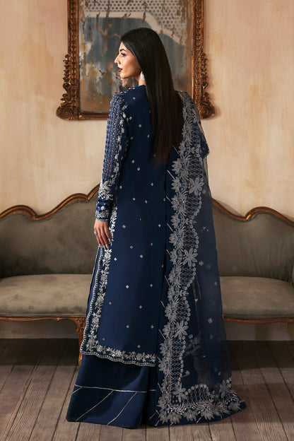 Inara Zarposh Jahanara Hand-Embellished Embroidered Unstitched 3 Piece Festive Raw Silk Suit with Organza Dupatta