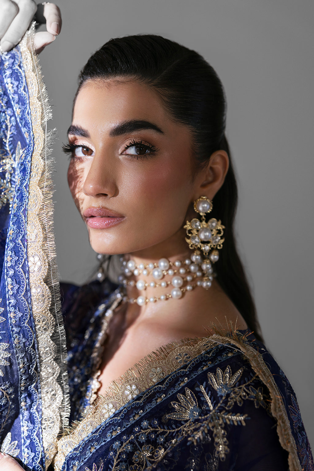 Orchid Zarposh Jahanara – Embroidered Organza Unstitched 3 Piece Festive Suit