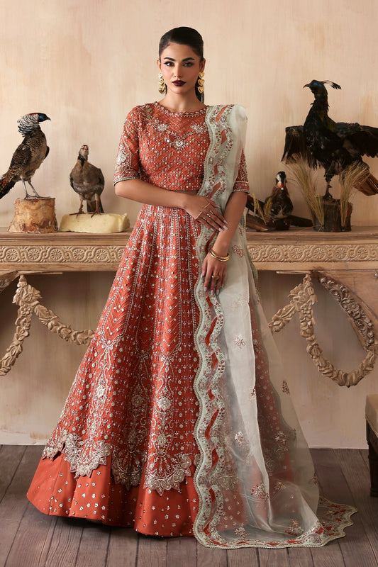 Mahgul Zarposh Jahanara Hand-Embellished Embroidered Unstitched 3 Piece Festive Raw Silk Suit with Organza Dupatta