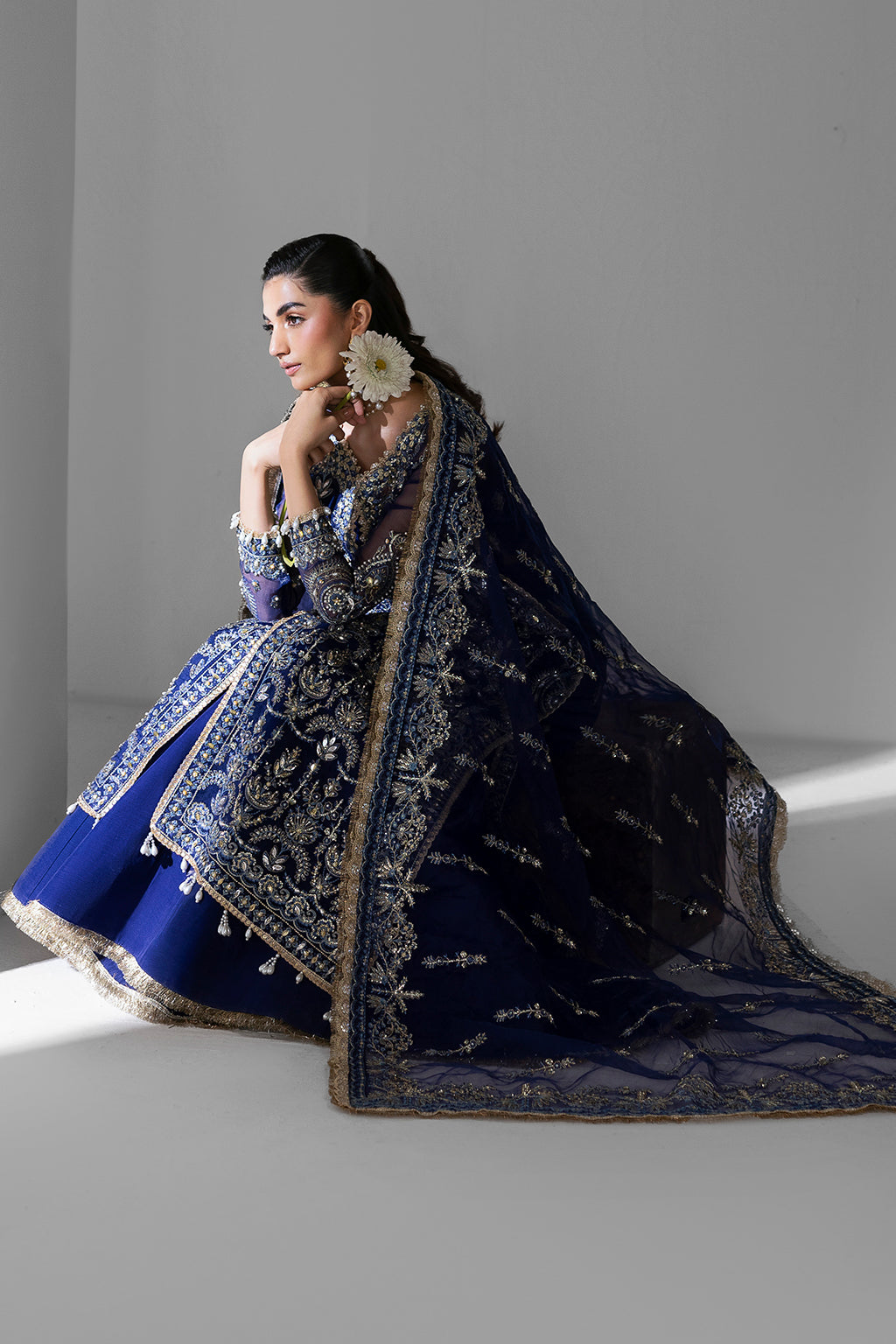 Orchid Zarposh Jahanara – Embroidered Organza Unstitched 3 Piece Festive Suit