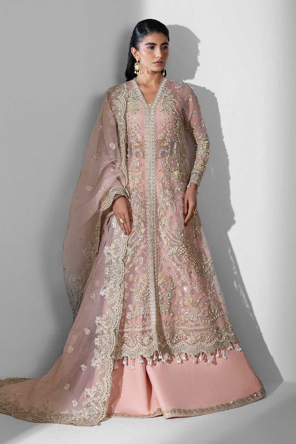Aura Zarposh Jahanara – Embroidered Organza Unstitched 3 Piece Festive Suit