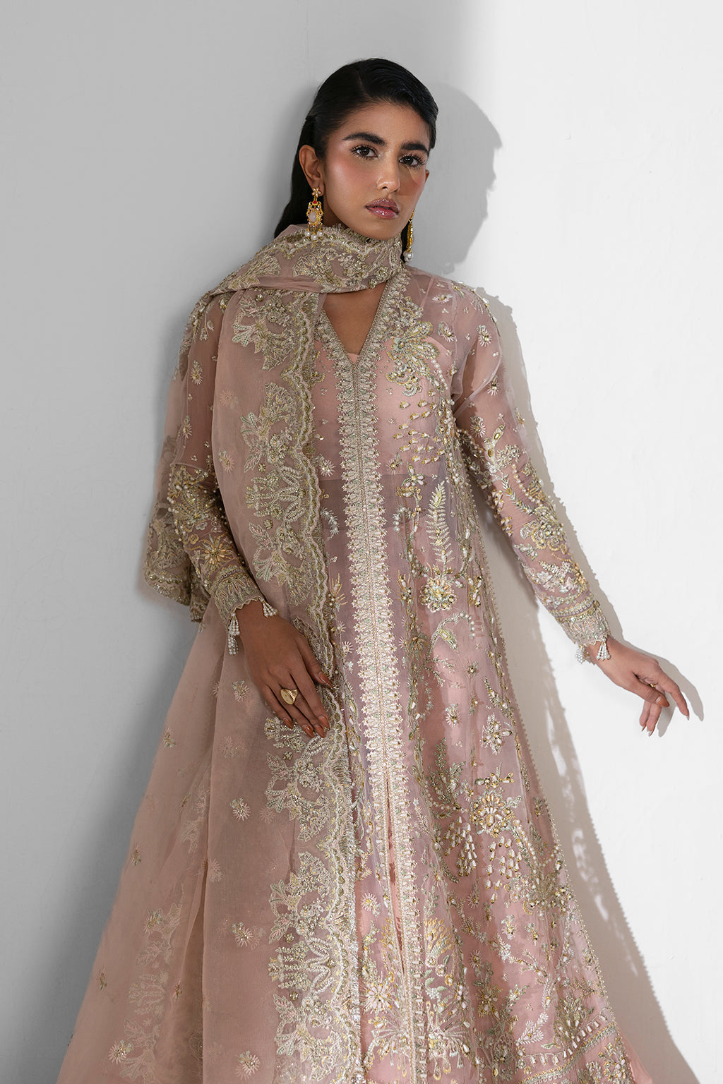 Aura Zarposh Jahanara – Embroidered Organza Unstitched 3 Piece Festive Suit