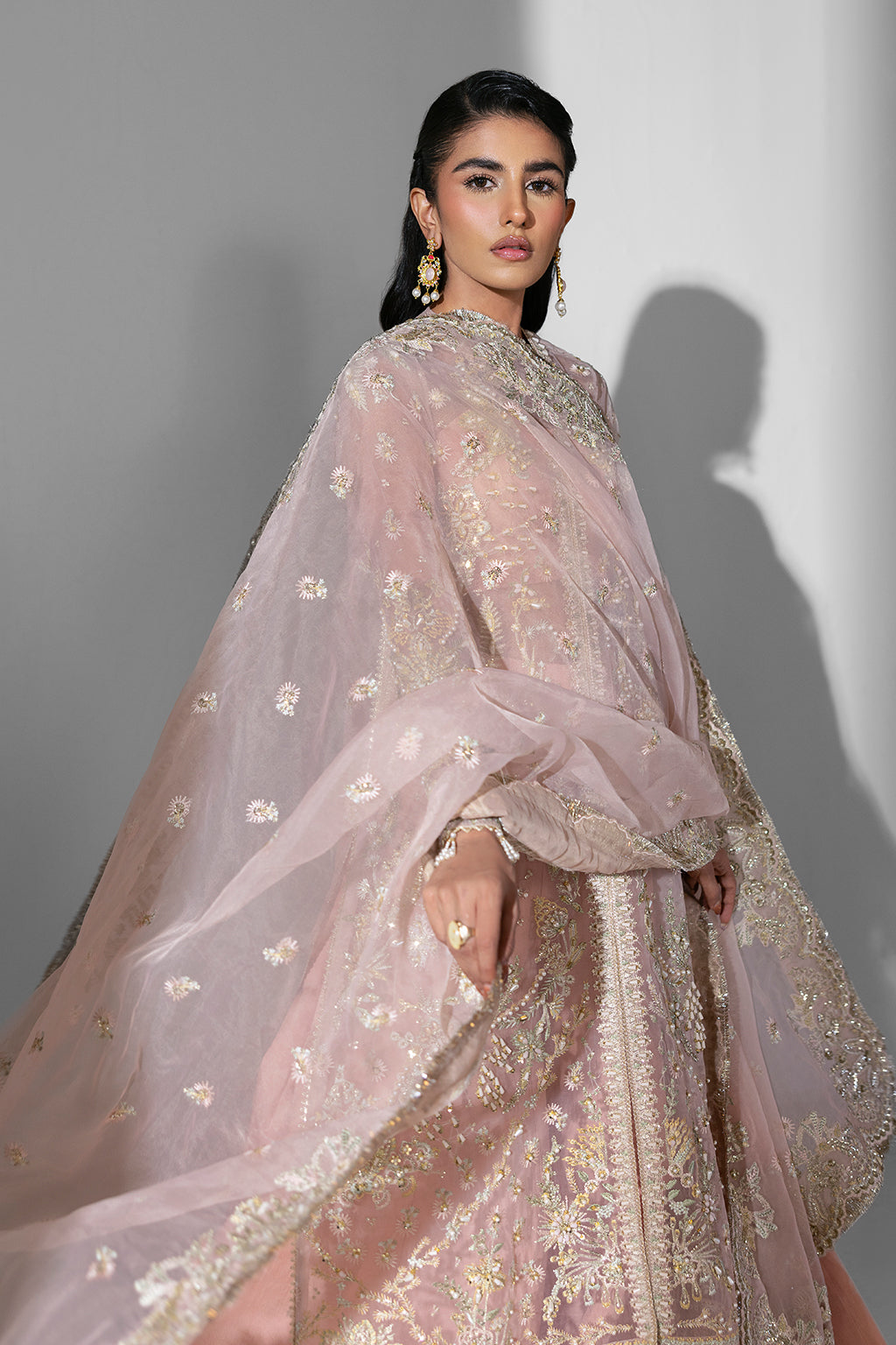 Aura Zarposh Jahanara – Embroidered Organza Unstitched 3 Piece Festive Suit