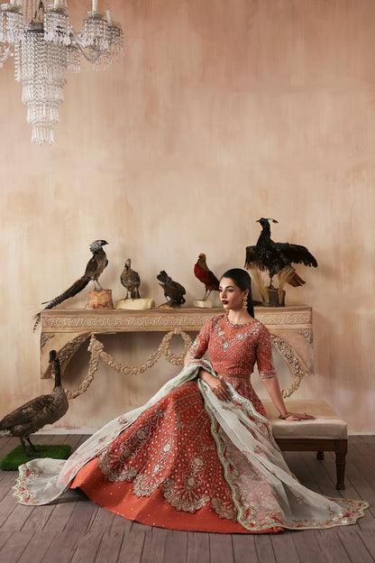 Mahgul Zarposh Jahanara Hand-Embellished Embroidered Unstitched 3 Piece Festive Raw Silk Suit with Organza Dupatta