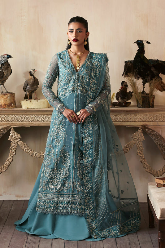 Amyra Zarposh Jahanara Hand-Embellished Embroidered Unstitched 3 Piece Festive Raw Silk Suit