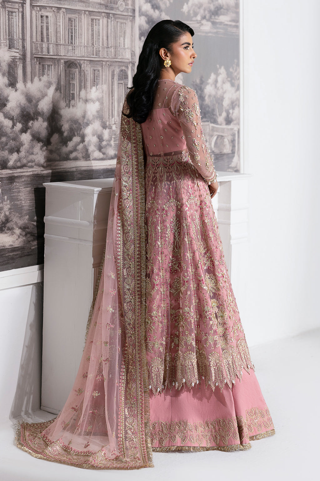 Aurora Zarposh Jahanara – Embroidered Net Unstitched 3 Piece Festive Suit