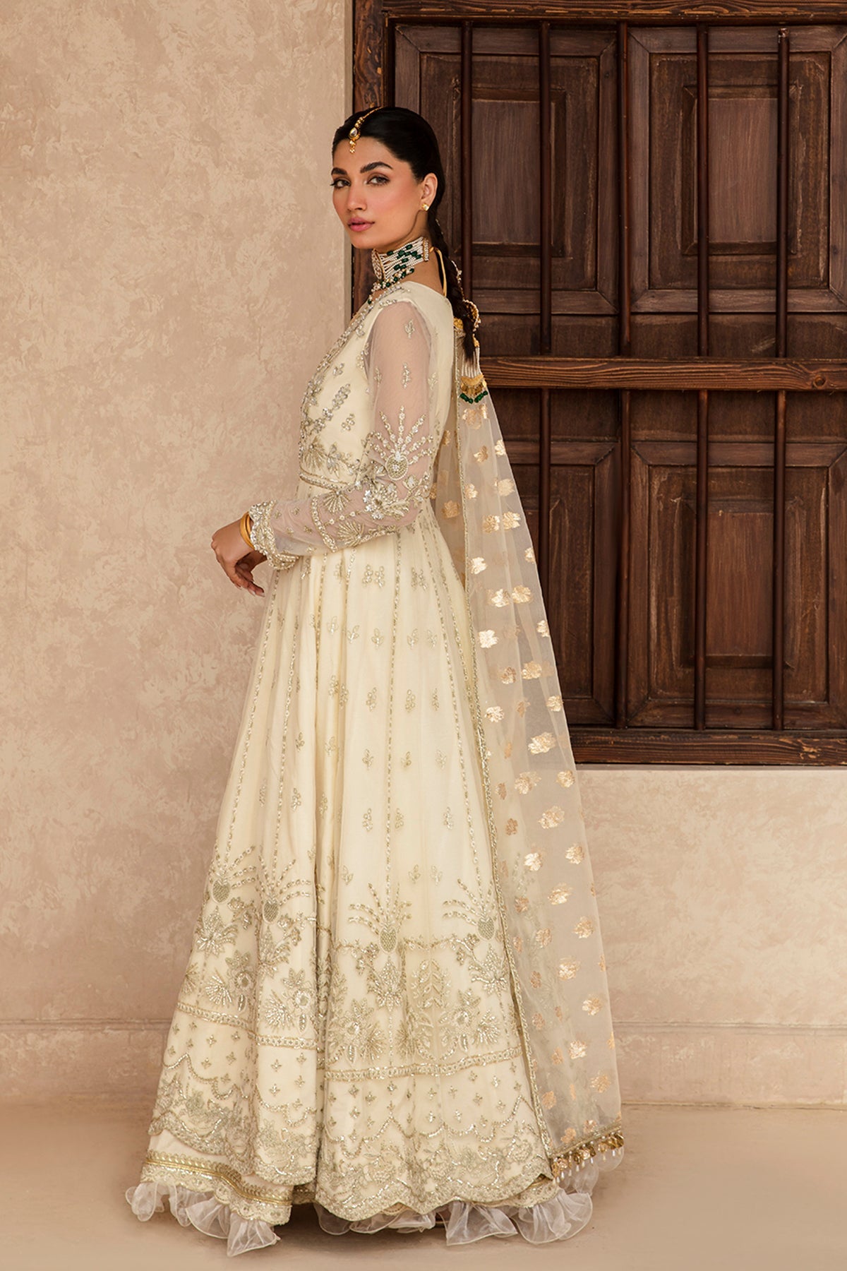 RANIYA Zarposh Jahanara Embroidered Unstitched 3 Piece Festive Suit