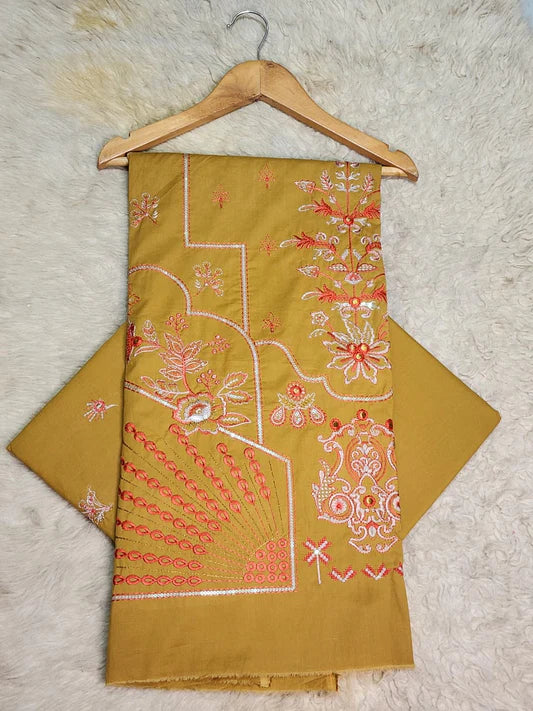 Designer Unstitched Embroidered ST Lawn 2pc