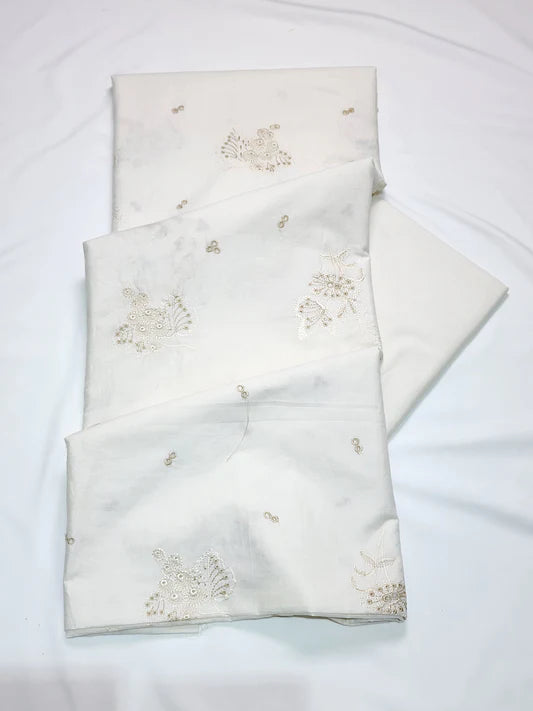 Designer Unstitched Embroidered ST Lawn 2pc
