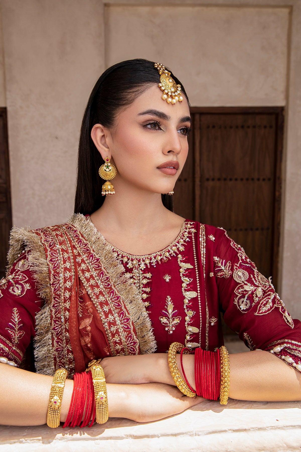 ROSHAN Zarposh Jahanara Embroidered Unstitched 3 Piece Festive Suit