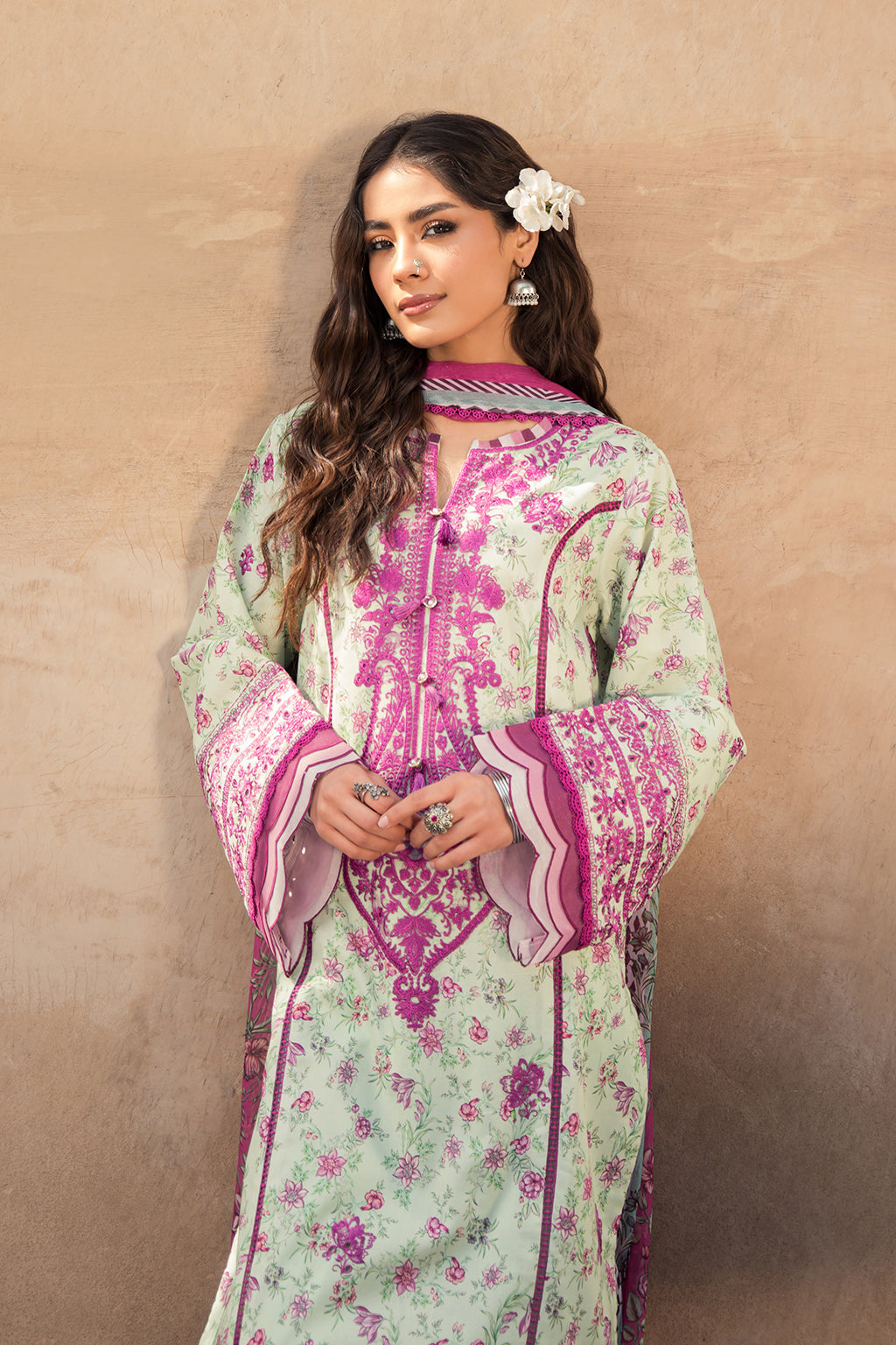 Rozalia Zarposh Jahanara Embroidered Unstitched 3 Piece Festive Suit