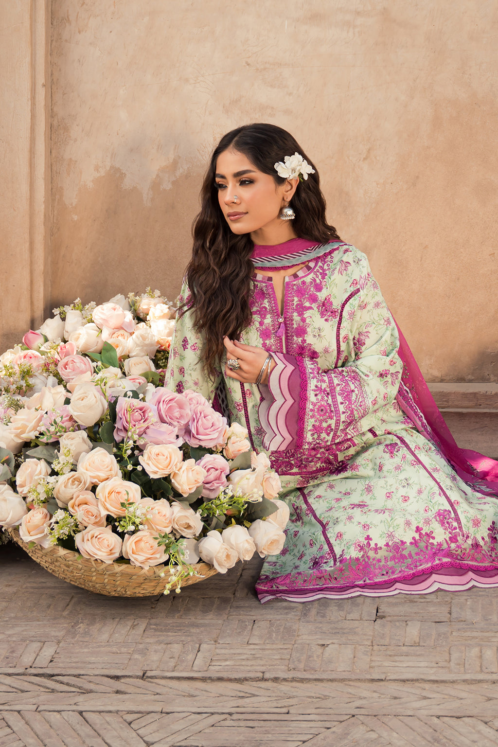 Rozalia Zarposh Jahanara Embroidered Unstitched 3 Piece Festive Suit