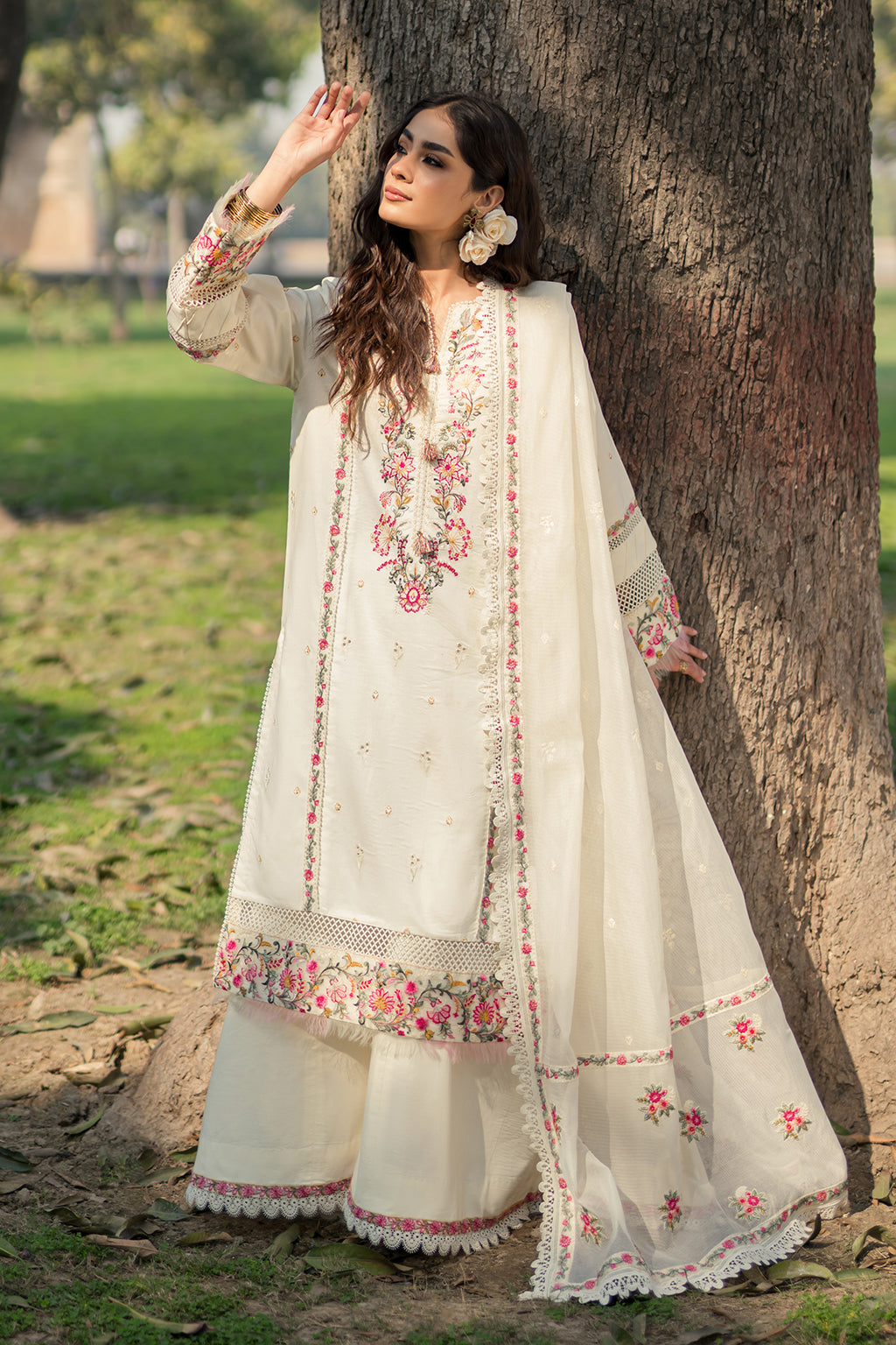 Jhansi Zarposh Jahanara Embroidered Unstitched 3 Piece Festive Suit