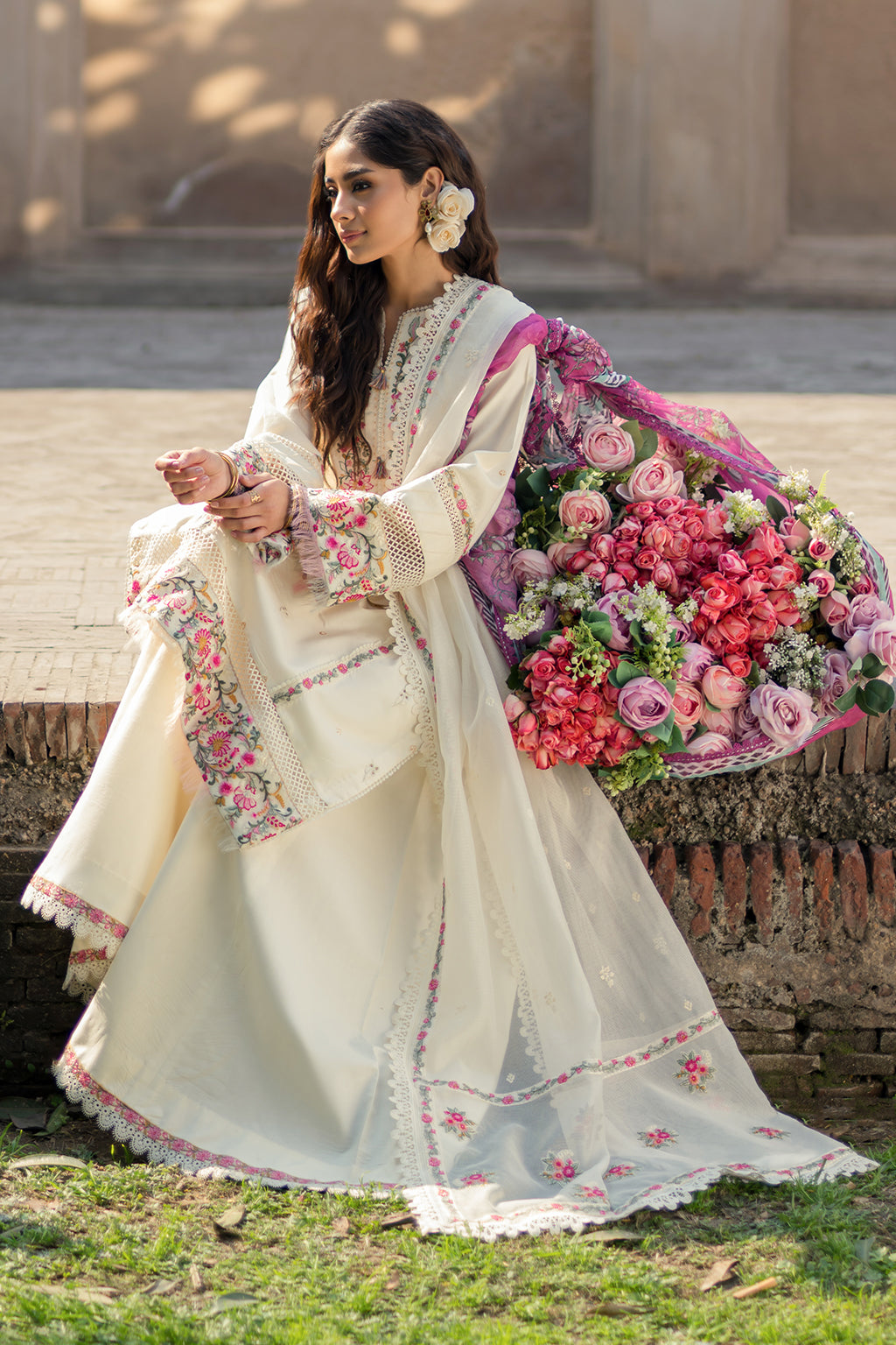 Jhansi Zarposh Jahanara Embroidered Unstitched 3 Piece Festive Suit