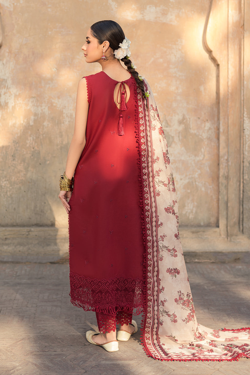 Saanjh Zarposh Jahanara Embroidered Unstitched 3 Piece Festive Suit