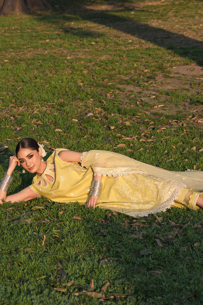 Heer Zarposh Jahanara Embroidered Unstitched 3 Piece Festive Suit