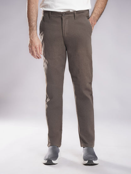 Brown Straight Fit Chino Pant