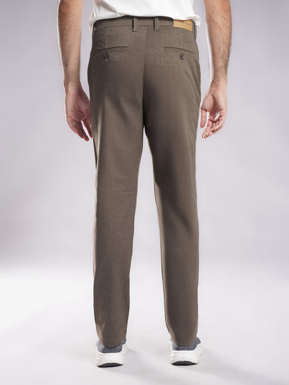 Brown Straight Fit Chino Pant