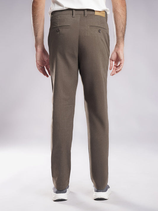 Brown Straight Fit Chino Pant