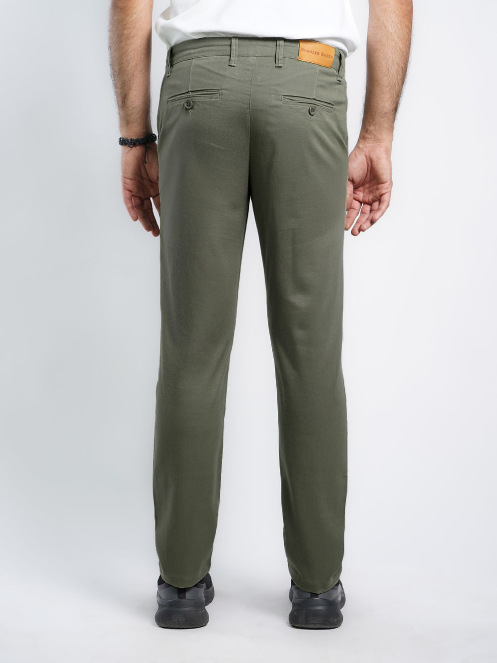 Olive Straight Fit Chino Pant