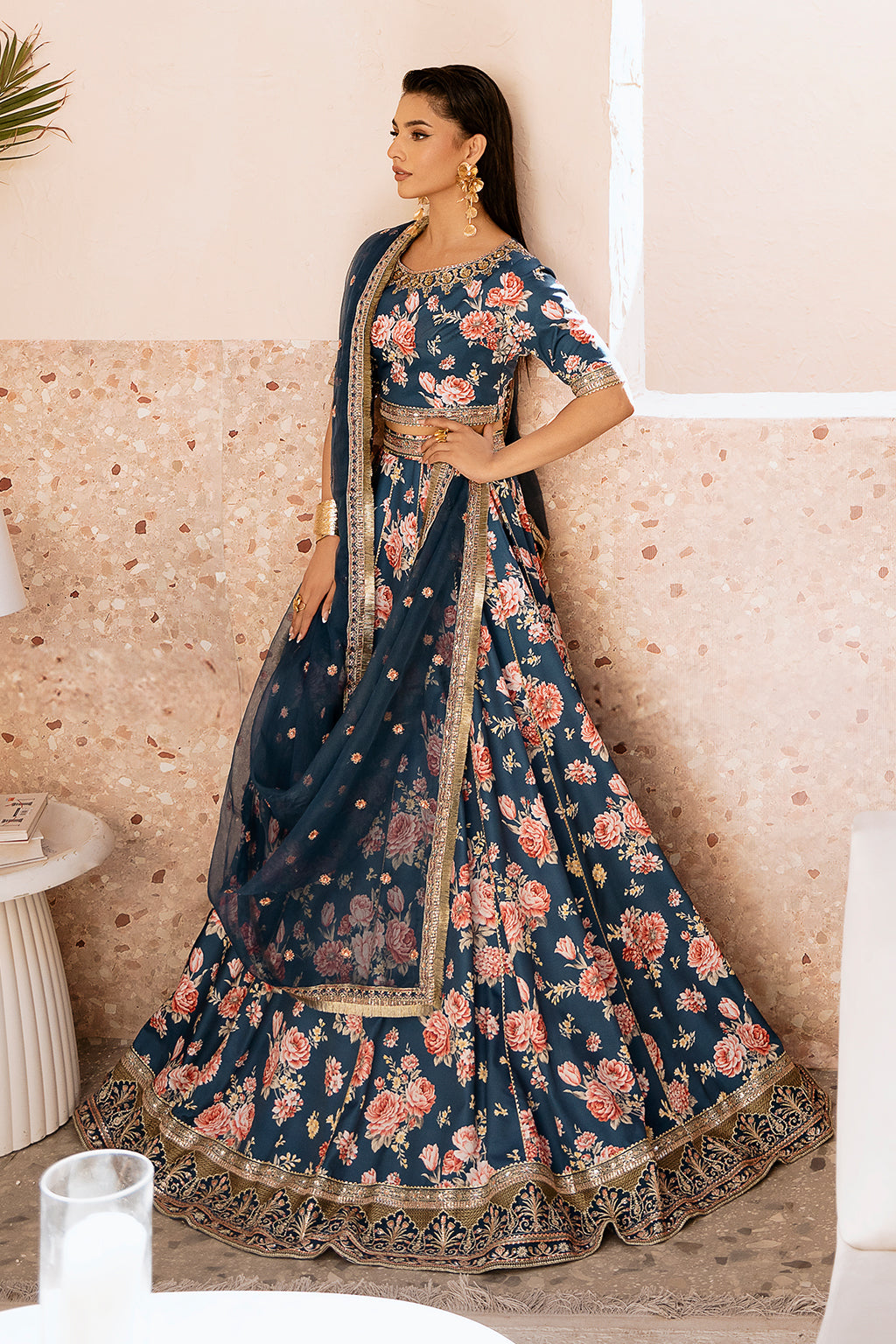 Charmeuse Zarposh Jahanara Embroidered Stitched 3 Piece Festive Suit