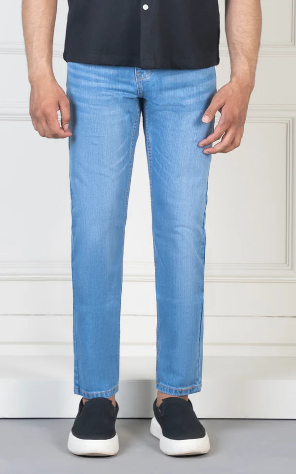 STRAIGHT FIT JEANS LIGHT BLUE