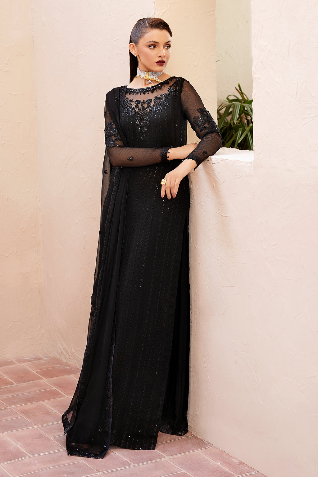 Zade Zarposh Jahanara Embroidered Unstitched 3 Piece Festive Suit