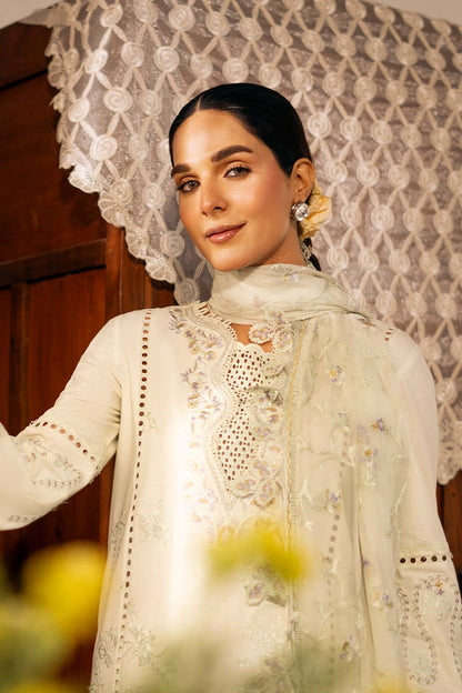 Zarina Zarposh Jahanara Embroidered Unstitched 3 Piece Festive Lawn Suit with Chiffon Dupatta